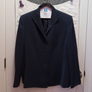 Kasper paint suit. Navy/smokey blue ladies size 16